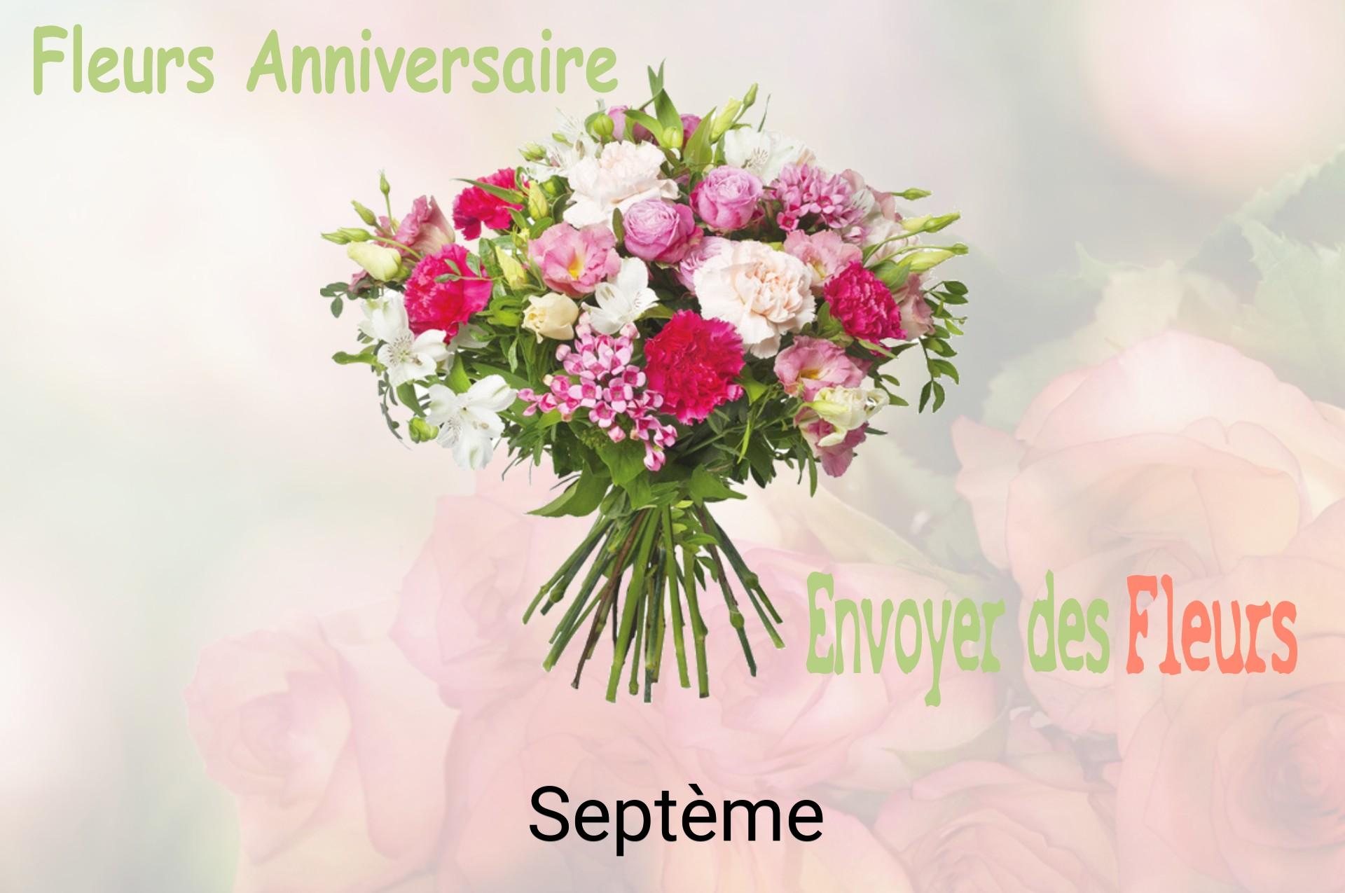 Bouquet de fleurs d’anniversaire livré à Septème